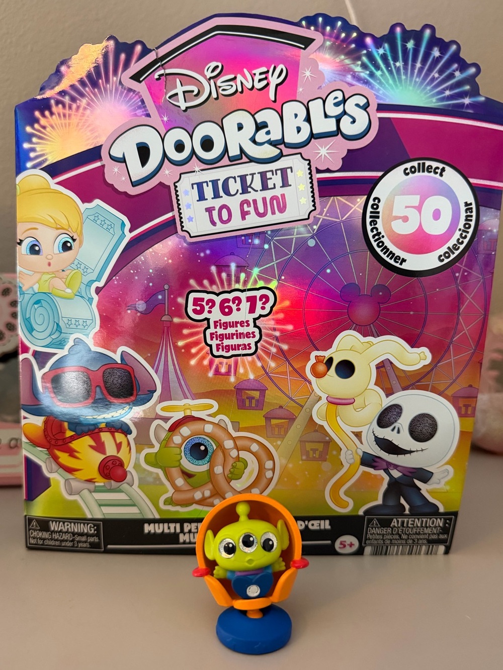 Disney Doorables Ticket to Fun Alien SPECIAL EDITION Toy Story Glow